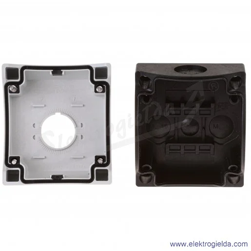 Kaseta pusta 216535, M22-I1, 1 otworowa 22mm, szara, IP67 Kaseta pusta 216535, M22-I1, 1 otworowa 22mm, szara, IP67