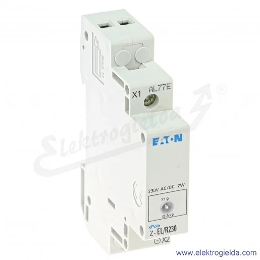 Lampka sygnalizacyjna 284921, Z-EL/R230 modułowa, czerwona LED, 230VAC/DC, IP20 Lampka sygnalizacyjna 284921, Z-EL/R230 modułowa, czerwona LED, 230VAC/DC, IP20