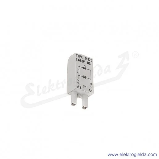 Moduł sygnalizacyjny LD M32G 24/60VDC A1-A2+ Dioda LED + D zielony Moduł sygnalizacyjny LD M32G 24/60VDC A1-A2+ Dioda LED + D zielony