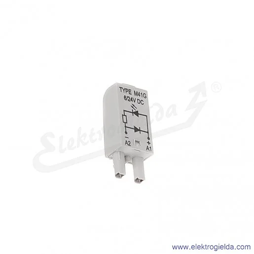 Moduł sygnalizacyjny LD M41G 6/24VDC A1+A2- Dioda LED + D zielony Moduł sygnalizacyjny LD M41G 6/24VDC A1+A2- Dioda LED + D zielony