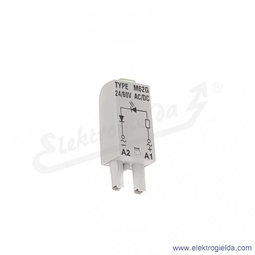 Moduł sygnalizacyjny L M62G 24/60V AC/DC Dioda LED zielony Moduł sygnalizacyjny L M62G 24/60V AC/DC Dioda LED zielony