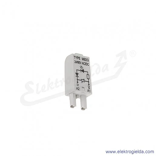 Moduł sygnalizacyjny LV M92G 24/60V AC/DC Dioda LED + warystor zielony Moduł sygnalizacyjny LV M92G 24/60V AC/DC Dioda LED + warystor zielony