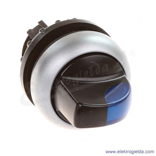 Napęd przełącznika 216841, M22-WLK3-B, 1-0-2, niebieski podświetlany, z samopowrotem, IP66 Napęd przełącznika 216841, M22-WLK3-B, 1-0-2, niebieski podświetlany, z samopowrotem, IP66