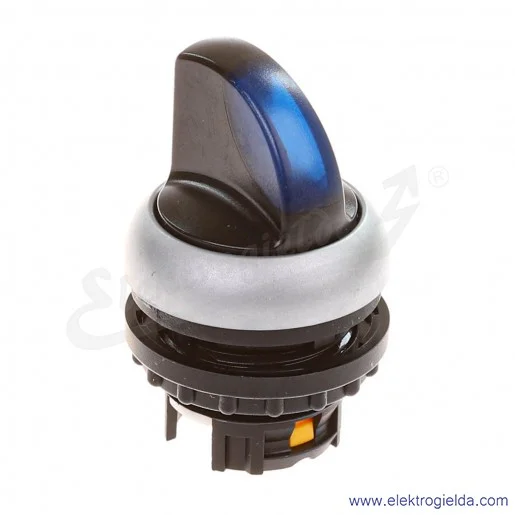 Napęd przełącznika 216841, M22-WLK3-B, 1-0-2, niebieski podświetlany, z samopowrotem, IP66 Napęd przełącznika 216841, M22-WLK3-B, 1-0-2, niebieski podświetlany, z samopowrotem, IP66