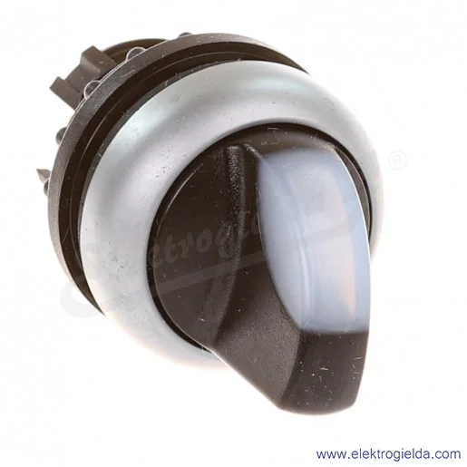 Napęd przełącznika 216843, M22-WRLK3-W, piórkowy biały, 3 położeniowy 1-0-2, z podświetleniem, stabilny Napęd przełącznika 216843, M22-WRLK3-W, piórkowy biały, 3 położeniowy 1-0-2, z podświetleniem, stabilny