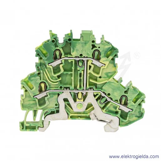 Złączka ochronna 2002-2207 2-piętrowa, 2.5mm, 2 przewodowa z mostkowaniem wewnętrznym Złączka ochronna 2002-2207 2-piętrowa, 2.5mm, 2 przewodowa z mostkowaniem wewnętrznym