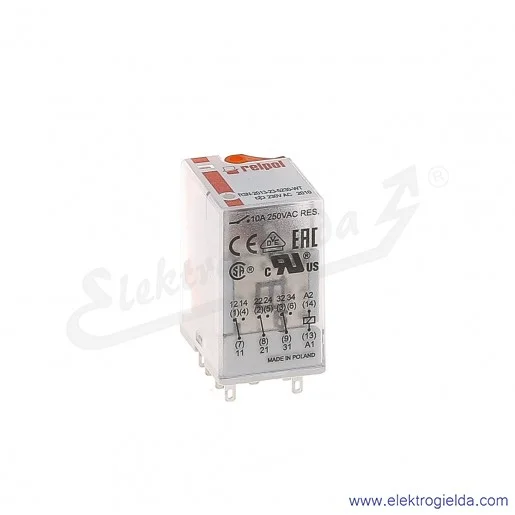 Przekaźnik elektromagnetyczny R3N-2013-23-5230-WT 3P 230VAC Przekaźnik elektromagnetyczny R3N-2013-23-5230-WT 3P 230VAC
