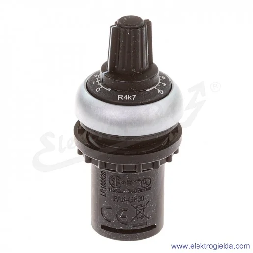 Potencjometr 229490, M22-R4K7, 4.7kOhm, 0.5W, 22mm, IP66 Potencjometr 229490, M22-R4K7, 4.7kOhm, 0.5W, 22mm, IP66