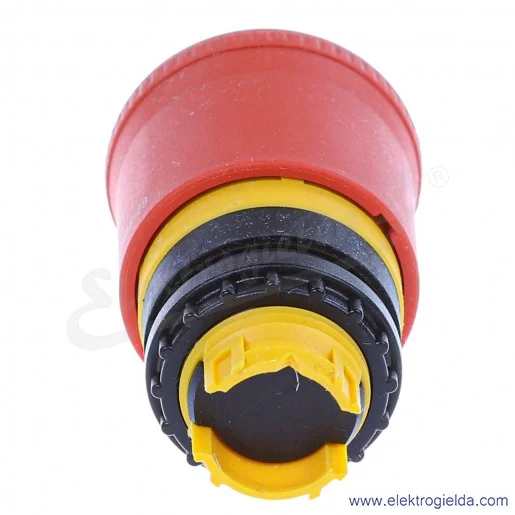 Napęd przycisku bezpieczeństwa 263467, M22-PVT, czerwony, odblokowanie przez obrót, IP67 Napęd przycisku bezpieczeństwa 263467, M22-PVT, czerwony, odblokowanie przez obrót, IP67