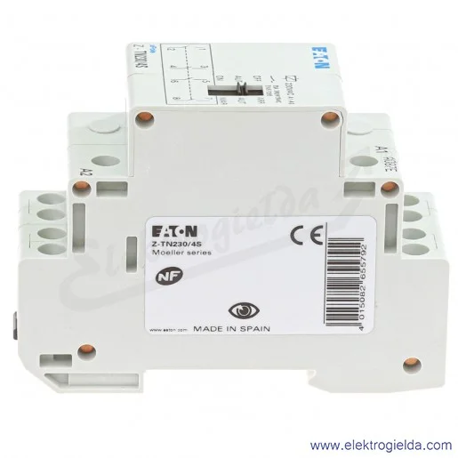 Stycznik modułowy 265579, Z-TN230/4S, 20A, 4NO, 230VAC, OFF-AUTO-ON Stycznik modułowy 265579, Z-TN230/4S, 20A, 4NO, 230VAC, OFF-AUTO-ON