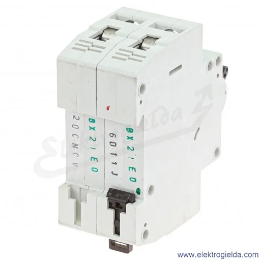 Wyłącznik nadprądowy 270463, CLS6-D6/1N-DP, 1P+N, typ D, 6A, 6kA, 400VAC Wyłącznik nadprądowy 270463, CLS6-D6/1N-DP, 1P+N, typ D, 6A, 6kA, 400VAC