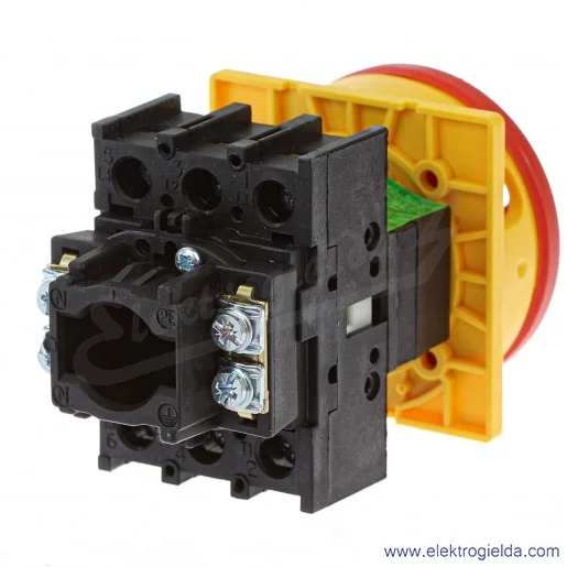 Łącznik krzywkowy 081438, P1-32/EA/SVB, 3P, 0-1, 32A, 13kW, IP55 Łącznik krzywkowy 081438, P1-32/EA/SVB, 3P, 0-1, 32A, 13kW, IP55