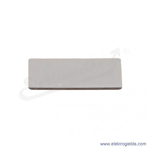 Tabliczka opisowa 216480, M22-XST, 18x27mm, szara, bez nadruku Tabliczka opisowa 216480, M22-XST, 18x27mm, szara, bez nadruku