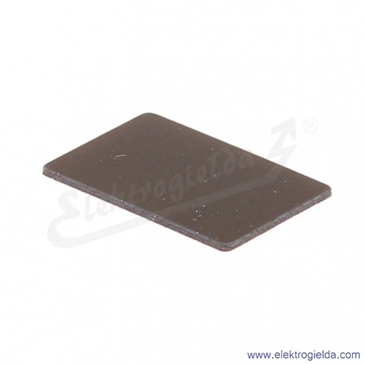 Tabliczka opisowa 216480, M22-XST, 18x27mm, szara, bez nadruku Tabliczka opisowa 216480, M22-XST, 18x27mm, szara, bez nadruku