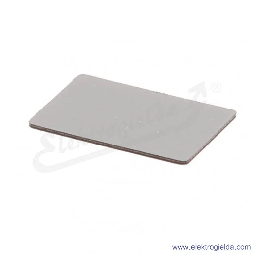 Tabliczka opisowa 216480, M22-XST, 18x27mm, szara, bez nadruku Tabliczka opisowa 216480, M22-XST, 18x27mm, szara, bez nadruku