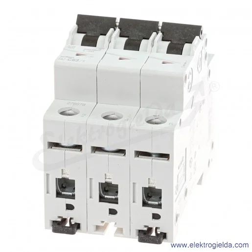 Wyłącznik nadprądowy 278879, FAZ-C63/3, 3P, typ C, 63A, 15kA, 400V Wyłącznik nadprądowy 278879, FAZ-C63/3, 3P, typ C, 63A, 15kA, 400V