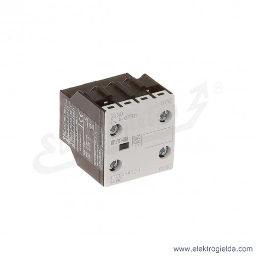 Styki pomocnicze DILA-XHIR11 czołowe 1NO+1NC do styczników DILA, DILM7-38 Styki pomocnicze DILA-XHIR11 czołowe 1NO+1NC do styczników DILA, DILM7-38