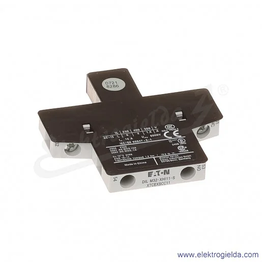 Styki pomocnicze DILM32-XHI11-S boczne 1NO+1NC do styczników DILM17-38 Styki pomocnicze DILM32-XHI11-S boczne 1NO+1NC do styczników DILM17-38