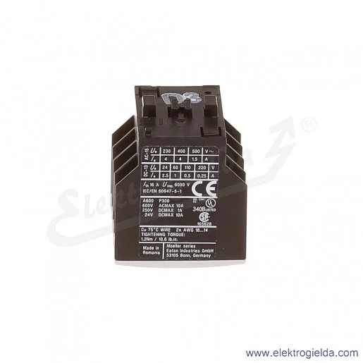 Styki pomocnicze DILA-XHI22 czołowe 2NO+2NC do styczników DILA, DILM7-38 Styki pomocnicze DILA-XHI22 czołowe 2NO+2NC do styczników DILA, DILM7-38