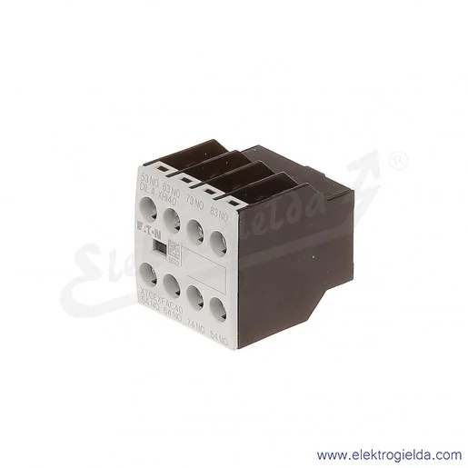 Styki pomocnicze DILA-XHI40 czołowe 4NO do styczników DILA, DILM7-38 Styki pomocnicze DILA-XHI40 czołowe 4NO do styczników DILA, DILM7-38