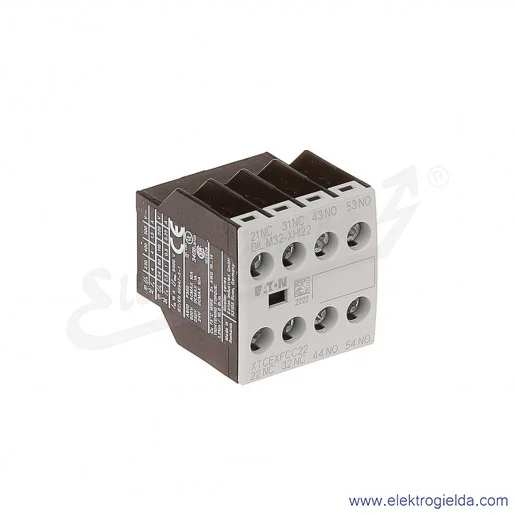 Styki pomocnicze DILM32-XHI22 czołowe 2NO+2NC do styczników DILM7-38 Styki pomocnicze DILM32-XHI22 czołowe 2NO+2NC do styczników DILM7-38