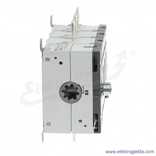 Rozłącznik izolacyjny OT250E03P 250A 3P napęd z przodu, z wałkiem i czarną rączką IP65, montaż na płycie montażowej Rozłącznik izolacyjny OT250E03P 250A 3P napęd z przodu, z wałkiem i czarną rączką IP65, montaż na płycie montażowej