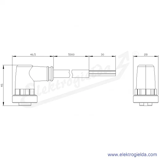 Rysunek wymiarowy Rysunek wymiarowy