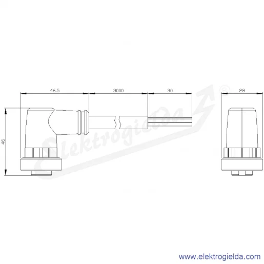Rysunek wymiarowy Rysunek wymiarowy