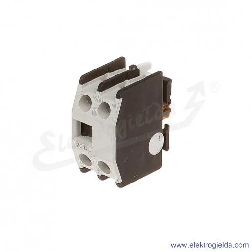 Styki pomocnicze 20DILE czołowe 2NO do styczników DILEM, DILER Styki pomocnicze 20DILE czołowe 2NO do styczników DILEM, DILER