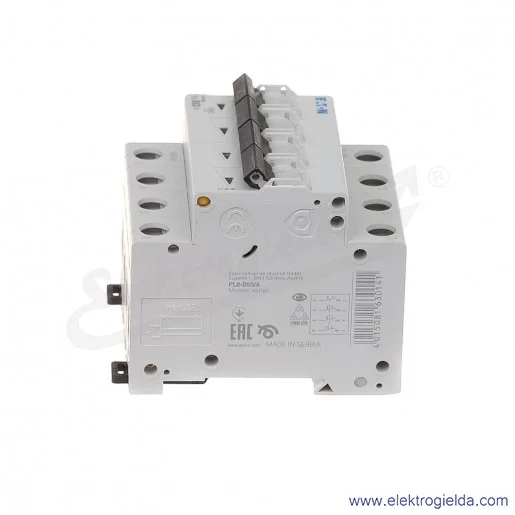 Wyłącznik nadprądowy PL6-B63/4 4P B 63A AC 6kA Wyłącznik nadprądowy PL6-B63/4 4P B 63A AC 6kA