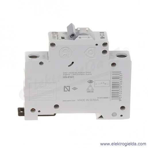 Wyłącznik nadprądowy HN-B10/1 1P B 10A AC 6kA Wyłącznik nadprądowy HN-B10/1 1P B 10A AC 6kA