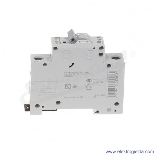 Wyłącznik nadprądowy HN-B25/1 1P B 25A AC 6kA Wyłącznik nadprądowy HN-B25/1 1P B 25A AC 6kA