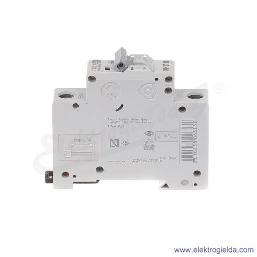 Wyłącznik nadprądowy HN-C16/1 1P C 16A AC 6kA Wyłącznik nadprądowy HN-C16/1 1P C 16A AC 6kA