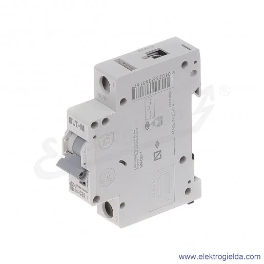 Wyłącznik nadprądowy HN-C20/1 1P C 20A AC 6kA Wyłącznik nadprądowy HN-C20/1 1P C 20A AC 6kA