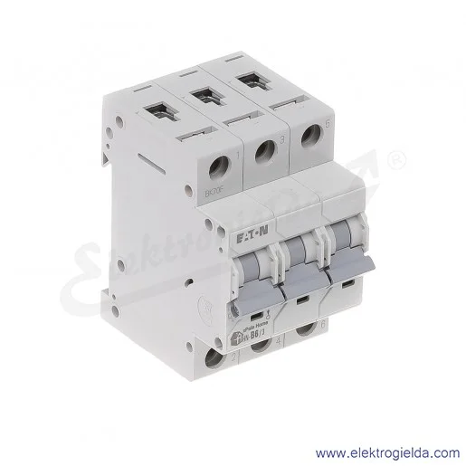 Wyłącznik nadprądowy HN-B6/3 3P B 6A AC 6kA Wyłącznik nadprądowy HN-B6/3 3P B 6A AC 6kA