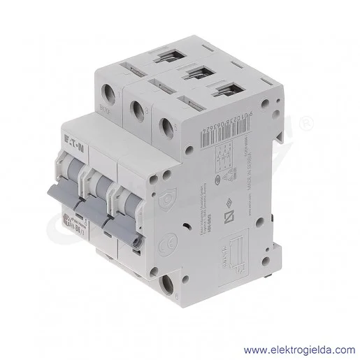Wyłącznik nadprądowy HN-B6/3 3P B 6A AC 6kA Wyłącznik nadprądowy HN-B6/3 3P B 6A AC 6kA
