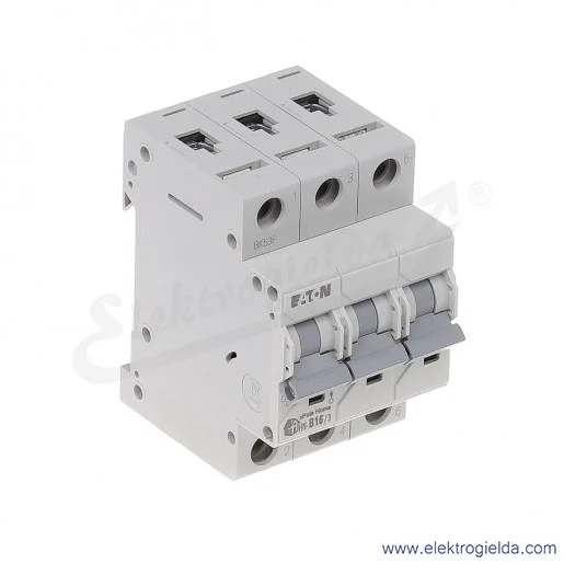 Wyłącznik nadprądowy HN-B16/3 3P B 16A AC 6kA Wyłącznik nadprądowy HN-B16/3 3P B 16A AC 6kA