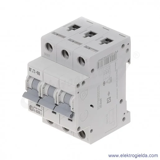 Wyłącznik nadprądowy HN-B20/3 3P B 20A AC 6kA Wyłącznik nadprądowy HN-B20/3 3P B 20A AC 6kA