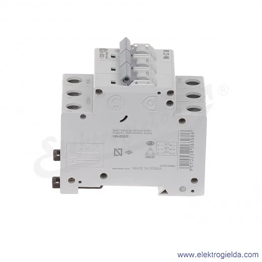 Wyłącznik nadprądowy HN-B32/3 3P B 32A AC 6kA Wyłącznik nadprądowy HN-B32/3 3P B 32A AC 6kA
