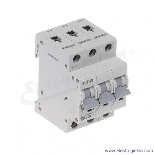 Wyłącznik nadprądowy HN-C16/3 3P C 16A AC 6kA Wyłącznik nadprądowy HN-C16/3 3P C 16A AC 6kA