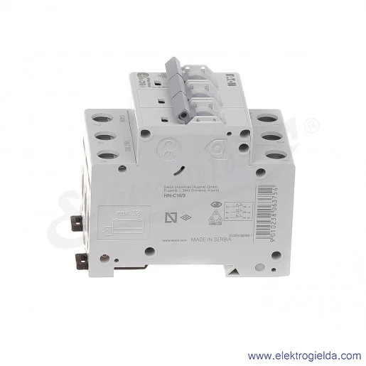 Wyłącznik nadprądowy HN-C16/3 3P C 16A AC 6kA Wyłącznik nadprądowy HN-C16/3 3P C 16A AC 6kA