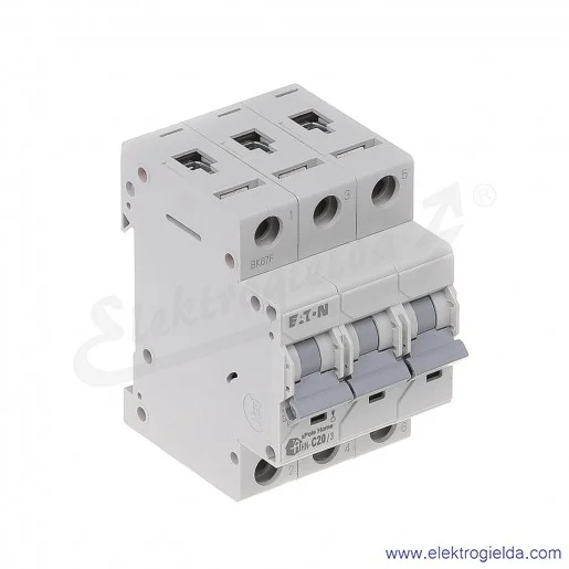 Wyłącznik nadprądowy HN-C20/3 3P C 20A AC 6kA Wyłącznik nadprądowy HN-C20/3 3P C 20A AC 6kA
