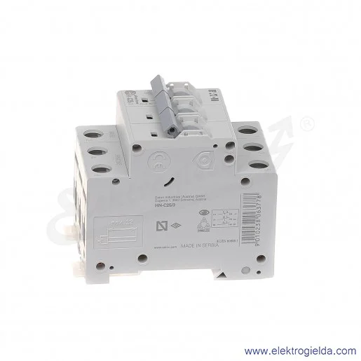 Wyłącznik nadprądowy HN-C25/3 3P C 25A AC 6kA Wyłącznik nadprądowy HN-C25/3 3P C 25A AC 6kA