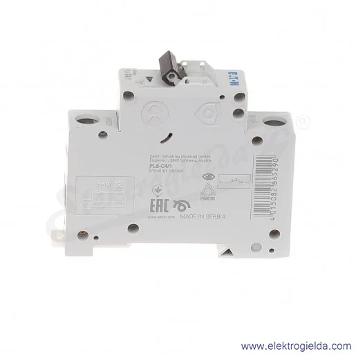 Wyłącznik nadprądowy PL6-C4/1 1P C 4A AC 6kA Wyłącznik nadprądowy PL6-C4/1 1P C 4A AC 6kA