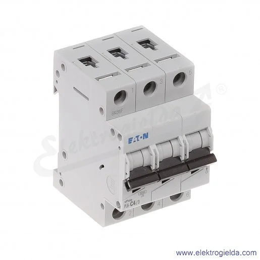 Wyłącznik nadprądowy PL6-C4/3 3P C 4A AC 6kA Wyłącznik nadprądowy PL6-C4/3 3P C 4A AC 6kA