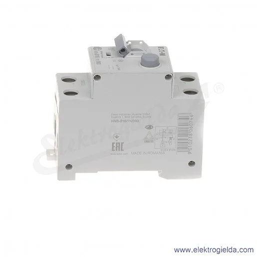 Wyłącznik różnicowo-nadprądowy HNB-B16/1N/003 1P+N 16A B 0,03A typ AC Wyłącznik różnicowo-nadprądowy HNB-B16/1N/003 1P+N 16A B 0,03A typ AC