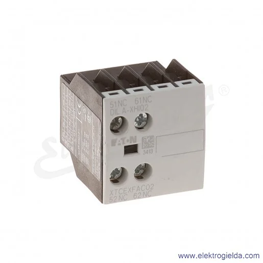 Styki pomocnicze DILA-XHI02 czołowe 2NC do styczników DILA, DILM7-38 Styki pomocnicze DILA-XHI02 czołowe 2NC do styczników DILA, DILM7-38