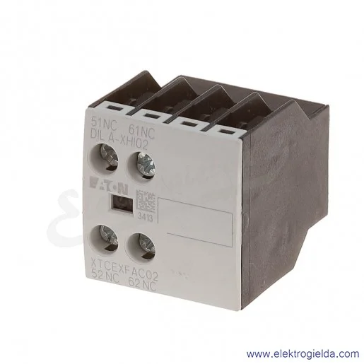 Styki pomocnicze DILA-XHI02 czołowe 2NC do styczników DILA, DILM7-38 Styki pomocnicze DILA-XHI02 czołowe 2NC do styczników DILA, DILM7-38