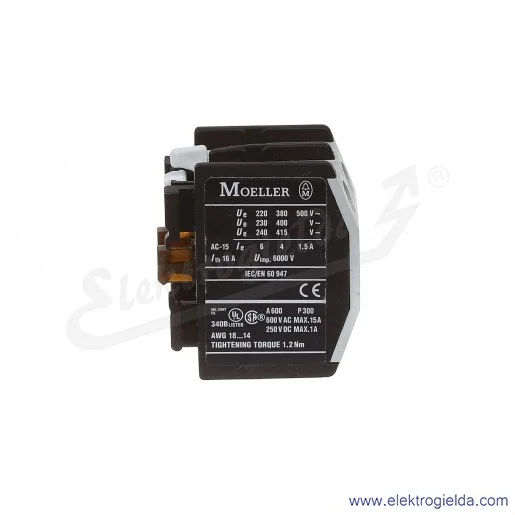 Styki pomocnicze 20 DIL czołowe 2NO do DILEM Styki pomocnicze 20 DIL czołowe 2NO do DILEM