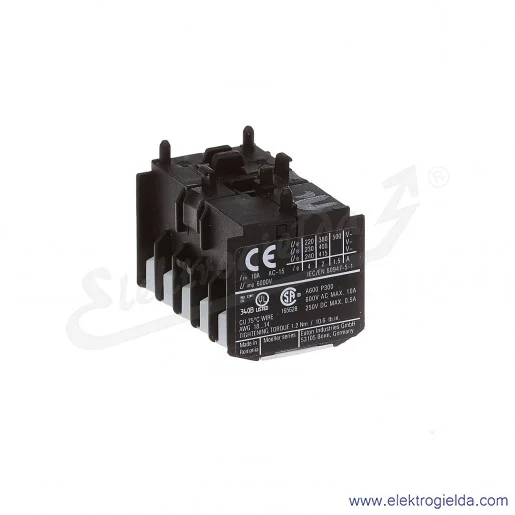 Styki pomocnicze 22DILEM czołowe 2NO+2NC do styczników DILEM Styki pomocnicze 22DILEM czołowe 2NO+2NC do styczników DILEM